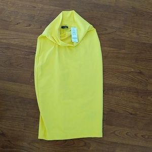 Bebe midi skirt yellow sz XS